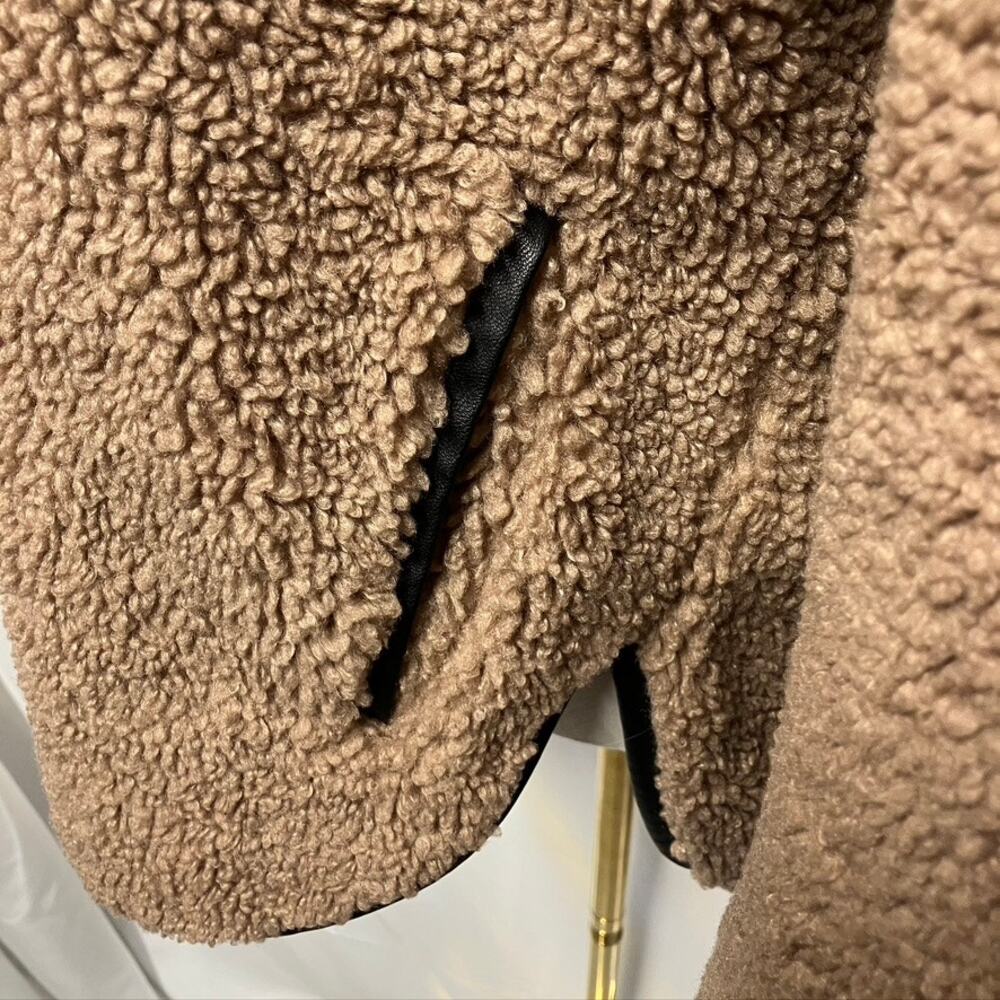 Abercrombie & Fitch Cozy Half Zip Pullover Sweatshirt Womens Small Brown Relaxed - Picture 4 of 11